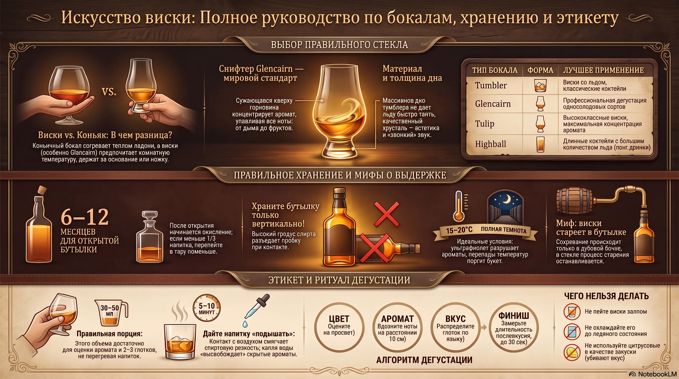 Виски - бокалы и этикет