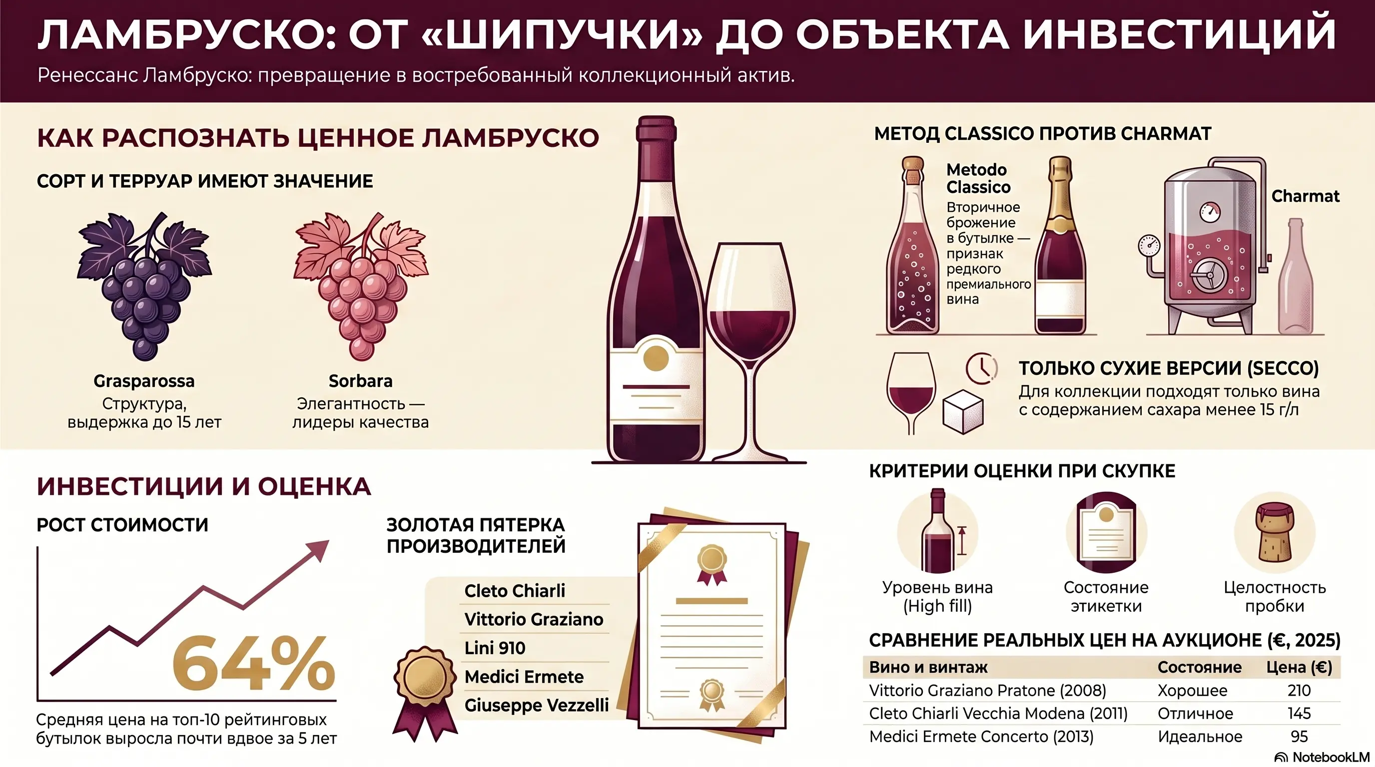 Ламбруско статусное итальянское вино