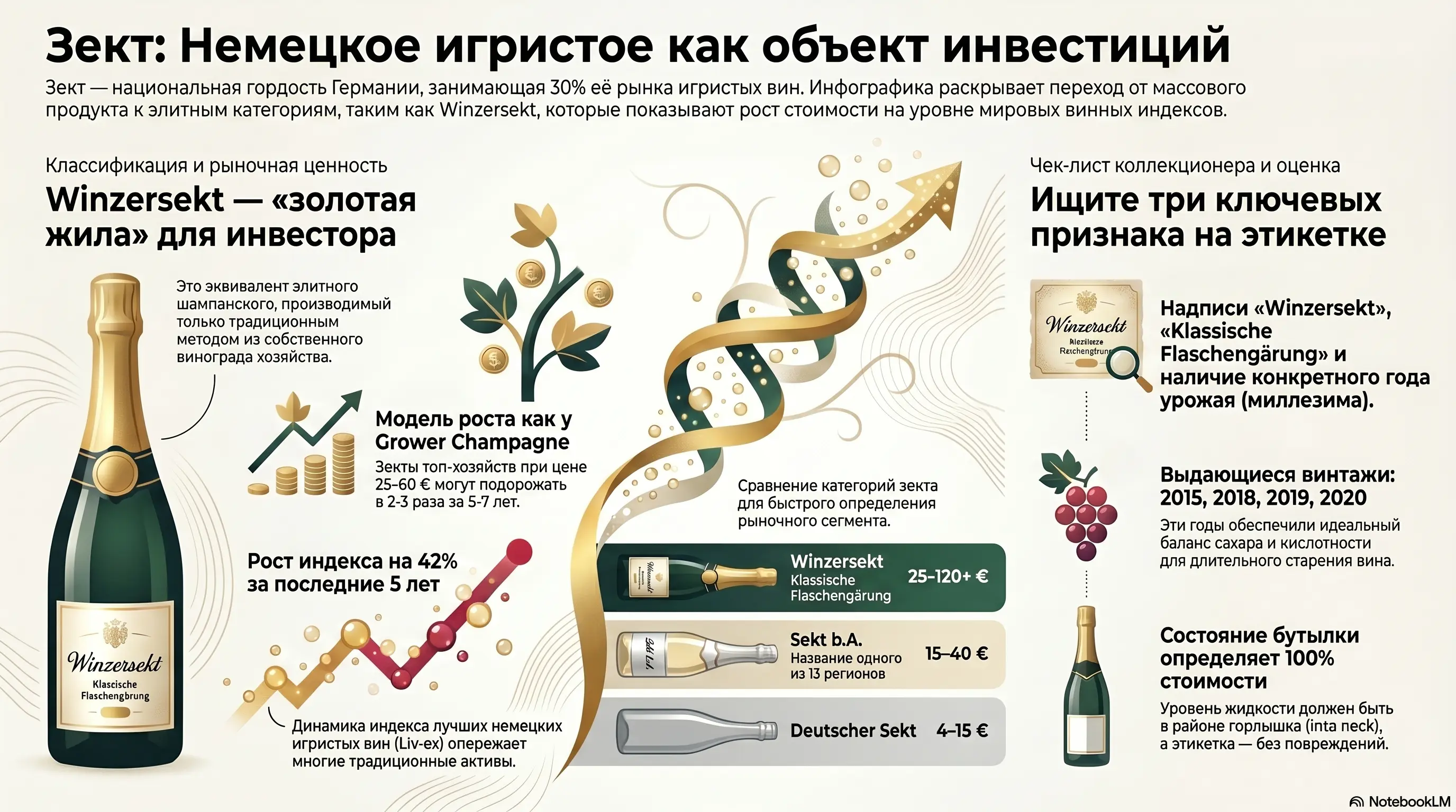 Зект немецкое игристое для инвестиций